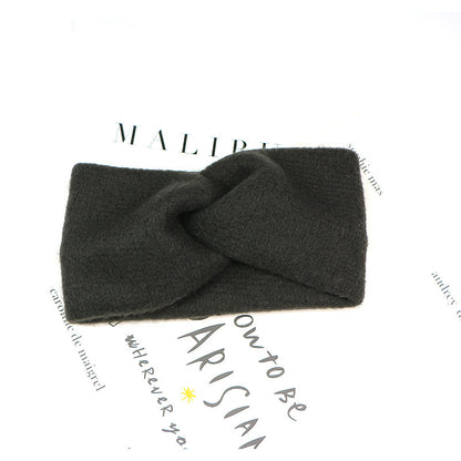 Woven Knitted Turban Headband Sweet And Versatile Wide-brim Headdress aa6d7ef3 48c6 4a04 bc57 5f31fe3503bc