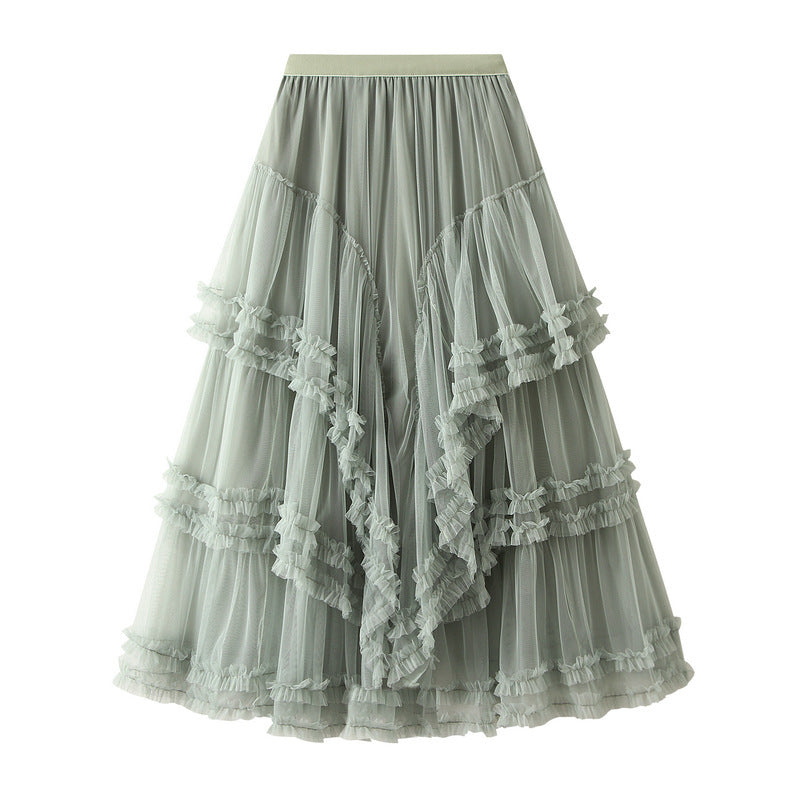 Slimming Multi-layer High-grade Gauze Skirt High-grade Skirt aa6e033d 507c 4415 89d2 eda34abad33e