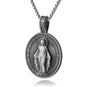 Virgin Mary Pendant Medal Religious Christian Stainless Steel Necklace aa8c1b17 9c08 40ea 836d 714718ed793d