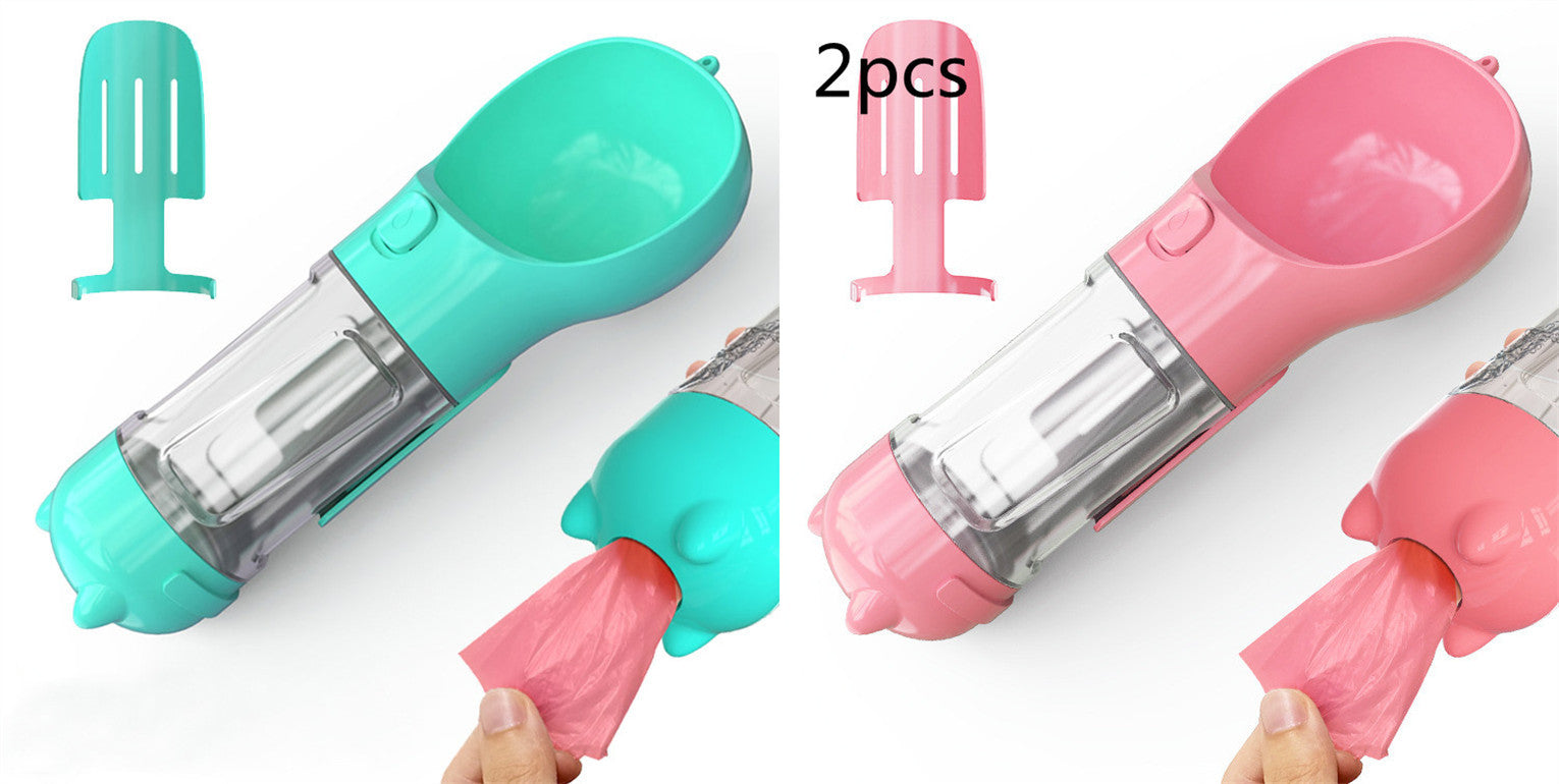 Pet Water Bottle Feeder Bowl Garbage Bag Storage Portable Pet Outdoor Travel 3 In 1 Dog Water Bottle aa8fc3a3 7675 43d4 a04b 