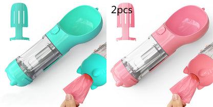 Pet Water Bottle Feeder Bowl Garbage Bag Storage Portable Pet Outdoor Travel 3 In 1 Dog Water Bottle aa8fc3a3 7675 43d4 a04b 