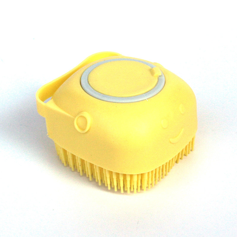 Silicone Dog Bath Massage Gloves Brush Pet Cat Bathroom Cleaning Tool Comb Brush For Dog Can Pour Shampoo Dog Grooming Suppli