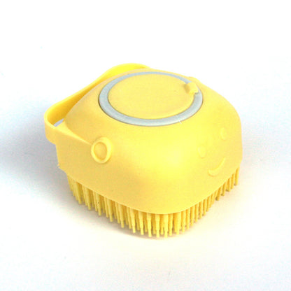 Silicone Dog Bath Massage Gloves Brush Pet Cat Bathroom Cleaning Tool Comb Brush For Dog Can Pour Shampoo Dog Grooming Suppli
