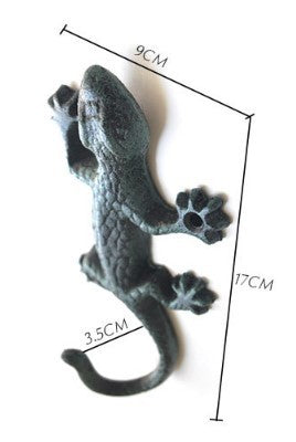 Wrought Iron Gecko Hook American Cast Iron Garden Hook aabc857a b48f 4ce5 bbc2 06c59a462451