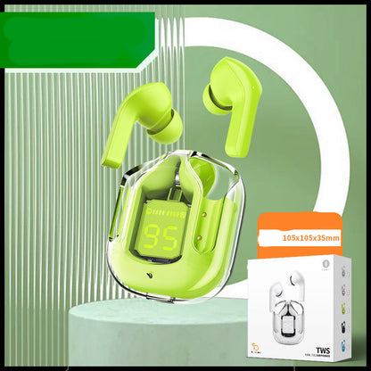 New Mini Transparent Wireless Bluetooth Headset Digital Display ENC Noise Reduction True Wireless Sports Music aacbba32 2933 