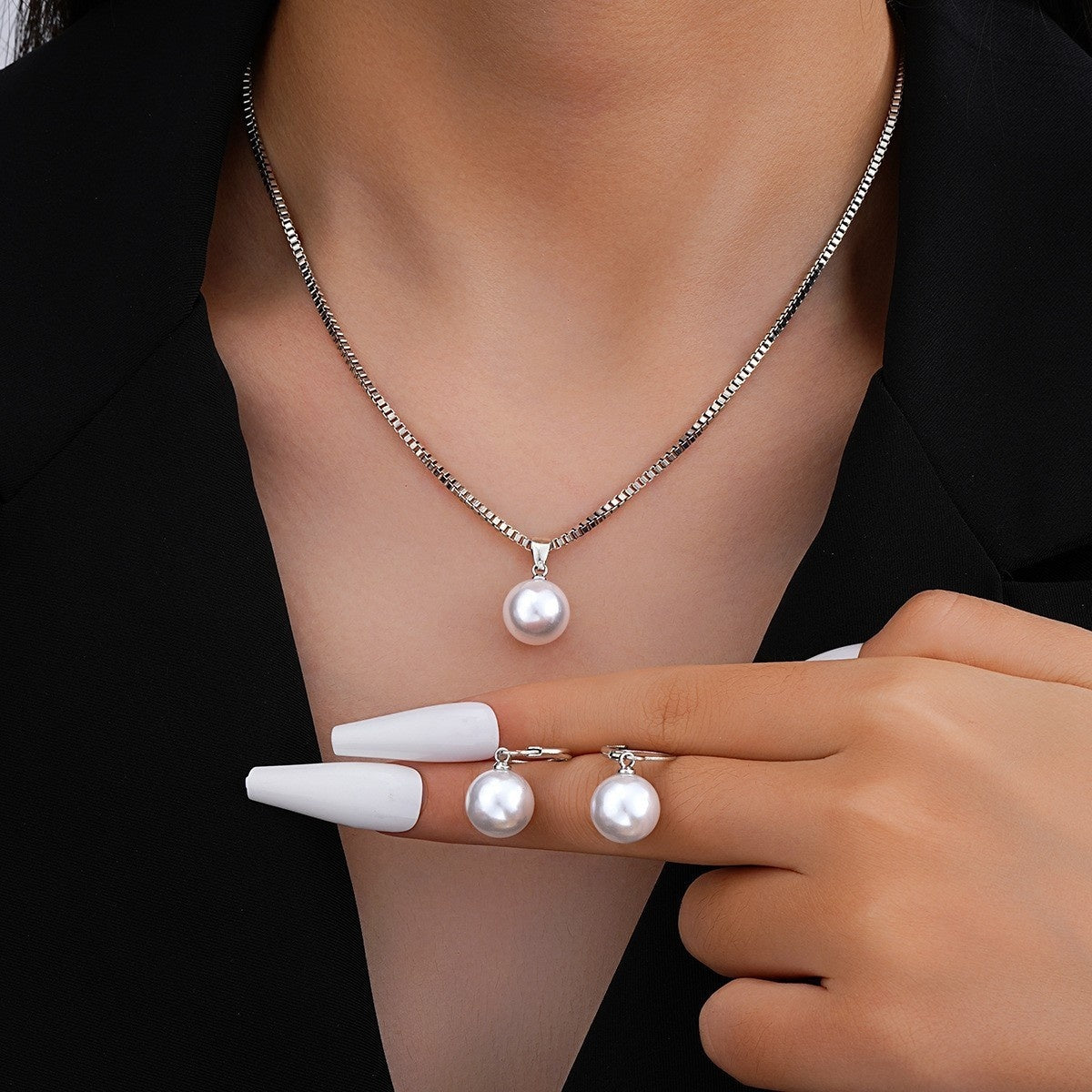Earrings Women's High-grade Earrings Jewelry Suit