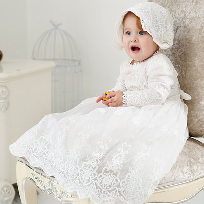 Children's Long Dress Baby Girl Baby Wedding Dress Dress Baptism Dress aadc31bf 81f9 4ea1 b7e2 3d024bca2242
