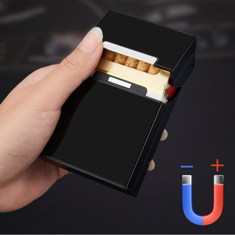 Men's Moisture Resistant Compression Aluminum Fashion Cigarette Case aadc6f0d 8d3f 4634 9353 f7e61907f824