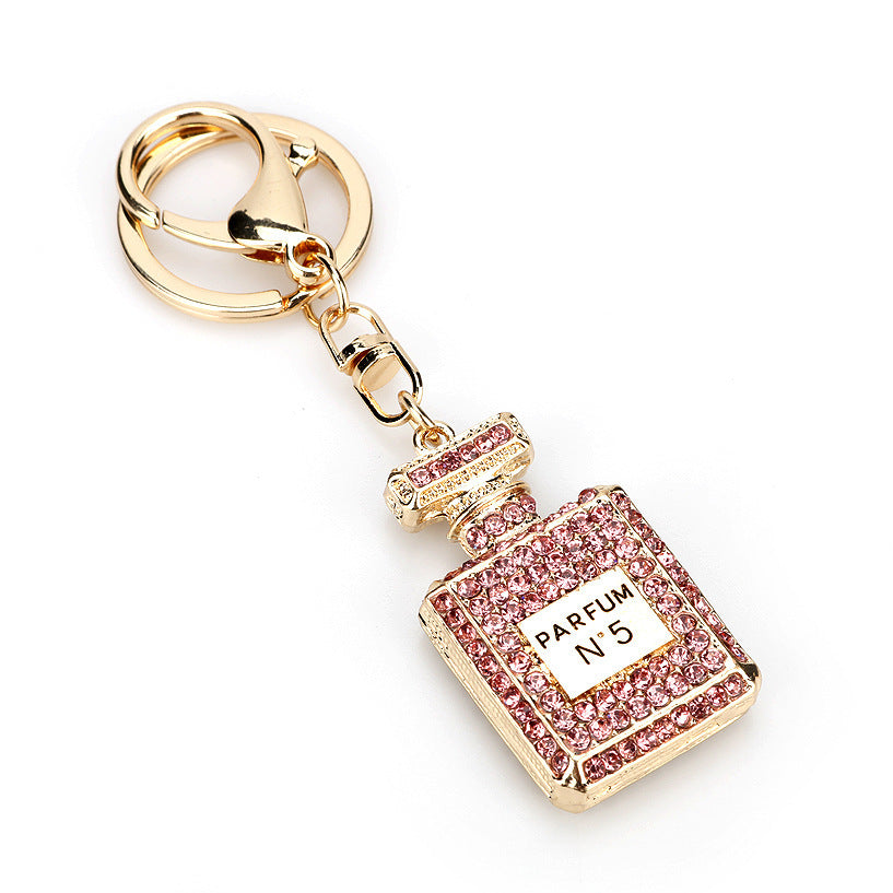 Creative Crystal Perfume Bottle Rhinestone Keychain ab02d14d 32d9 44c7 8cd9 b7e658896a57