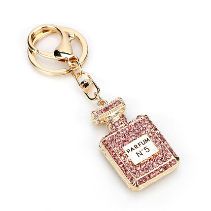 Creative Crystal Perfume Bottle Rhinestone Keychain ab02d14d 32d9 44c7 8cd9 b7e658896a57