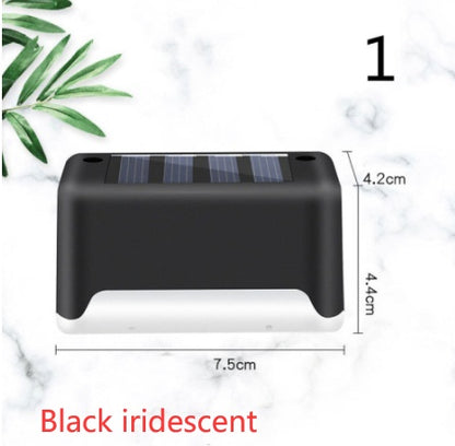 New Upgrade Waterproof LED Solar Fence Lamp Solar Deck Lights Solar Step Light Outdoor For Patio Stairs Garden Pathway Step Y