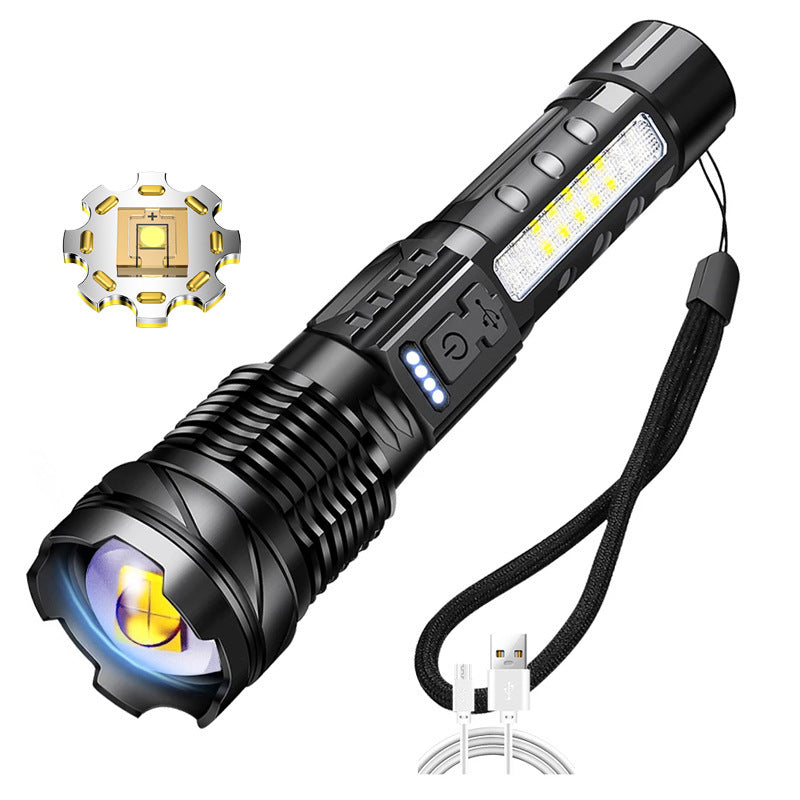White Laser Waterproof Strong Light Flashlight ab111c11 8e7f 485b 8399 40fedd09d27a