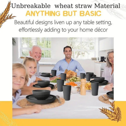 Bowl Dish Plate 16-piece Household Set