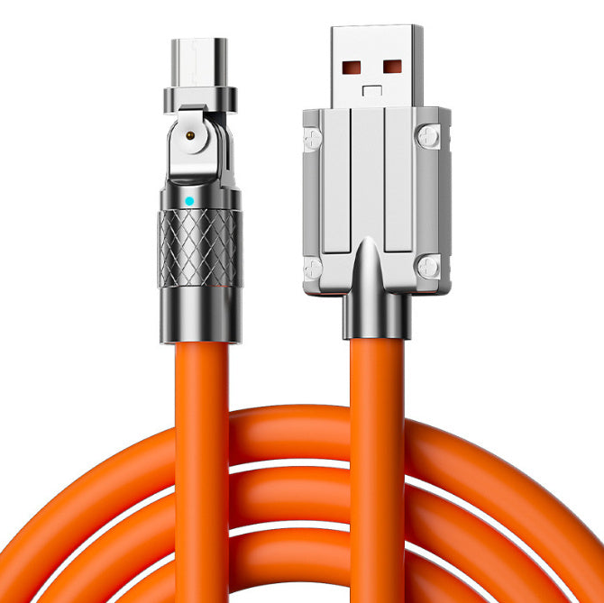 Mobile Game Rotating Elbow Data Super Fast Charge Charging Cable - 图片 11