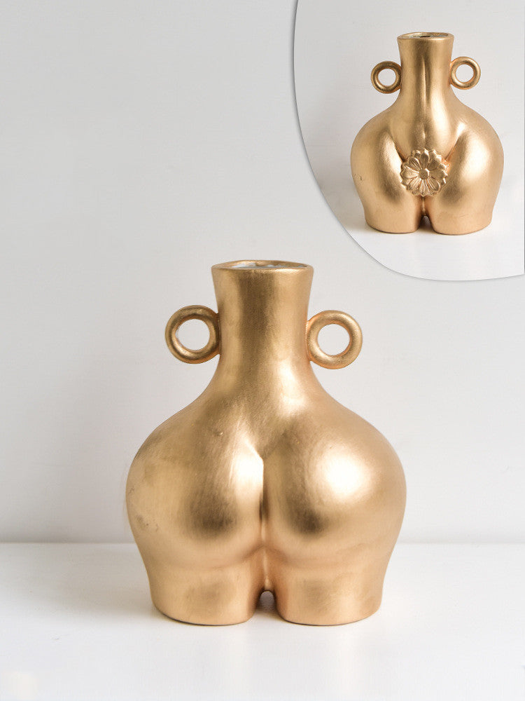 Nordic Human Body Ceramics Vases Home Decoration Accessories Office Dining Table Flower Arrangement Container Dried Flower Va
