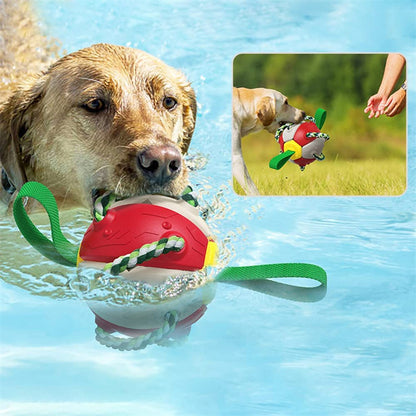 Interactive Dog Football Soccer Ball With Tabs Inflated Training Toy Outdoor Border Collie Balls Pet Products ab602c92 72ef 4