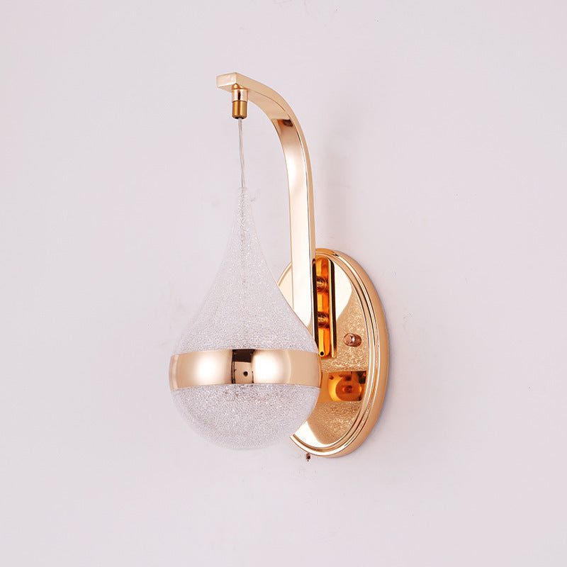 Bedside LED Drop-shaped Wall Lamp Bedroom Simple Acrylic ab7ae00d ca39 45dc 8721 07d0bd4a219a