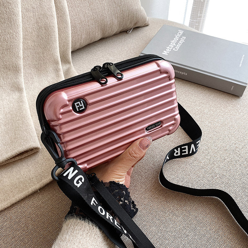 Women's Fashion Mini Luggage Shape Shoulder Crossbody Bag ab7e6650 4512 4b12 af6d 28dfeb2511ff