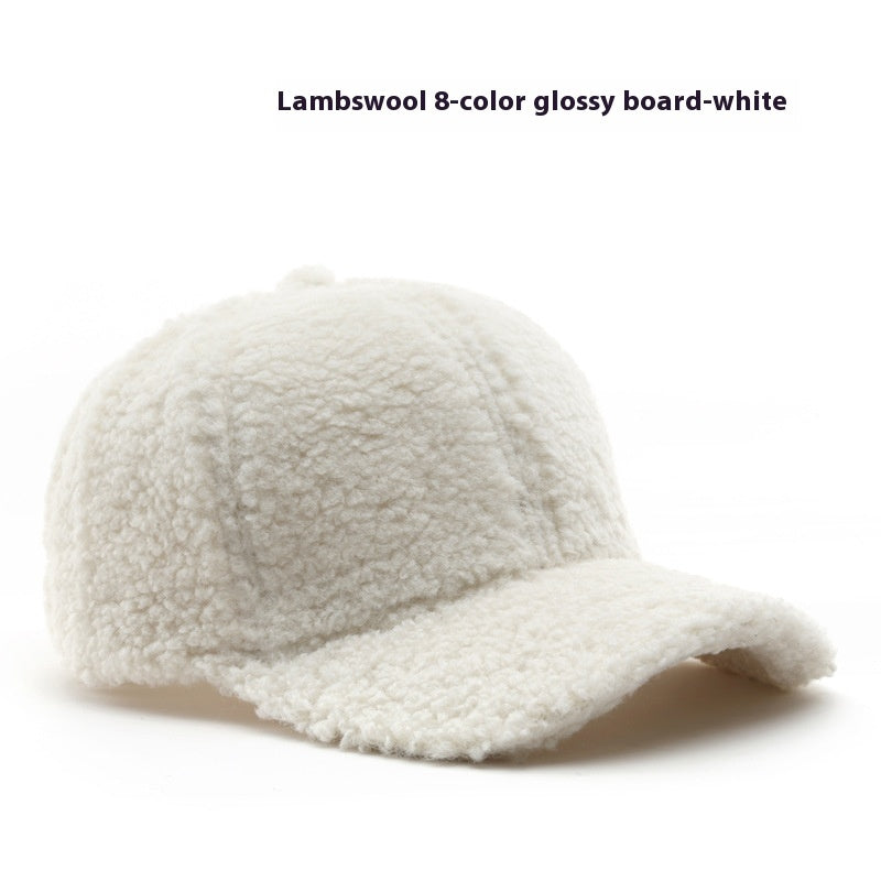 Baseball Cap Fashion Retro Solid Color Lamb Wool Curved Brim ab92dc47 6b68 490b a9c6 5ac54a00a7f5 trans
