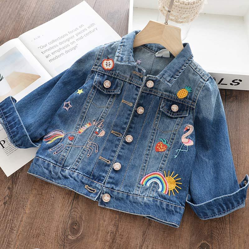 Children's Graffiti Embroidered Lapel Short Denim Jacket ab9abe1d 19e4 4beb a417 e2040d0a55f2 a6d529b7 3c01 4faf b097 5c66eff