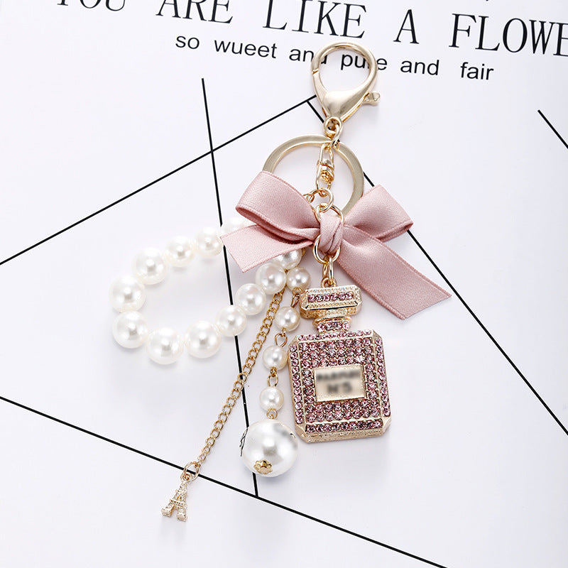 Creative Crystal Perfume Bottle Rhinestone Keychain aba4d4d7 cb9d 49e2 85a0 9a1ada4c237e