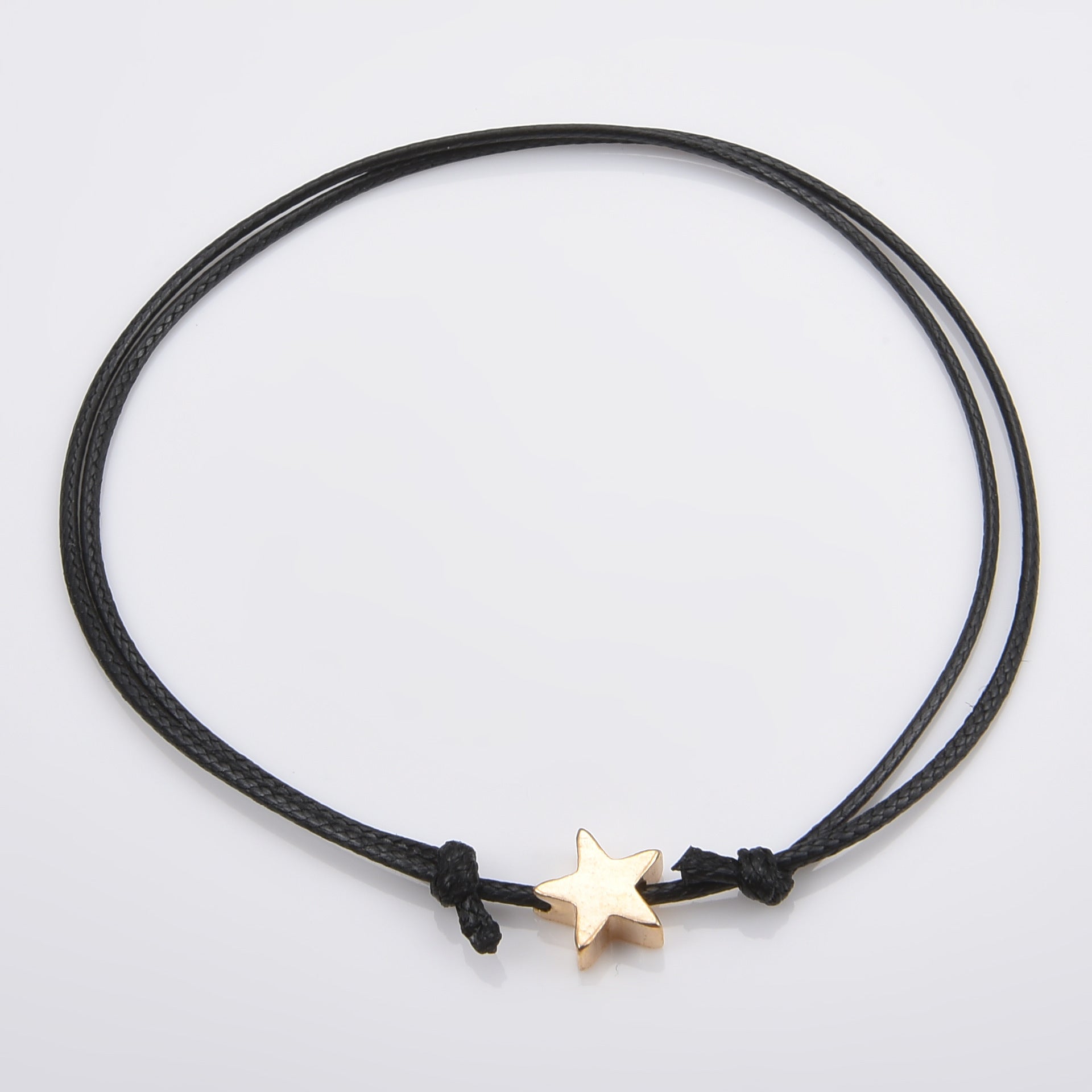 Waterproof Wax Wire Alloy Peach Heart Hand-woven Bracelet For Women aba8f766 6779 4780 8ae9 3f63e660b8e9