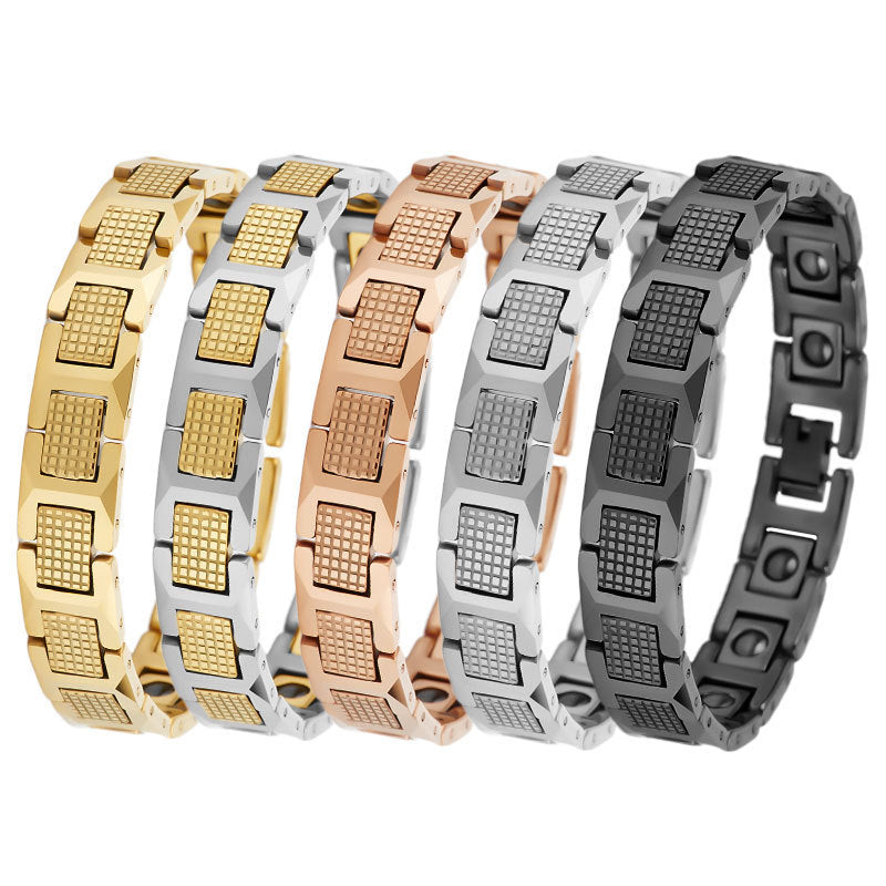 Tungsten Steel Golden Pineapple Shape Magnet Bracelet abb8d380 0698 4c29 931f 24ebed8295e1