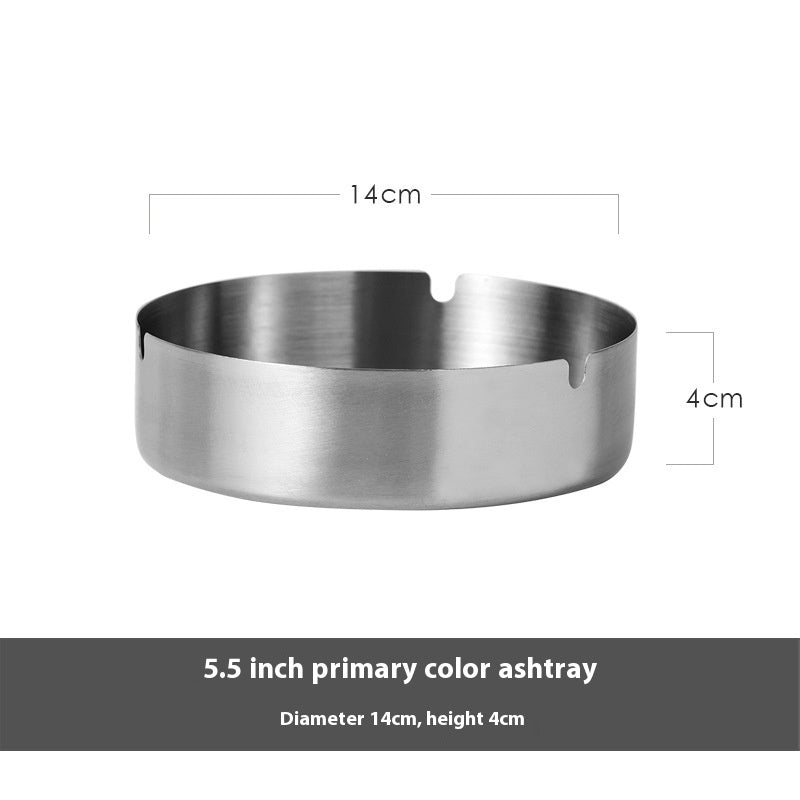 Simple Thickened Practical Stainless Steel Ash Tray abc2d1cd 493e 4c81 b8ed f77e60dbb079