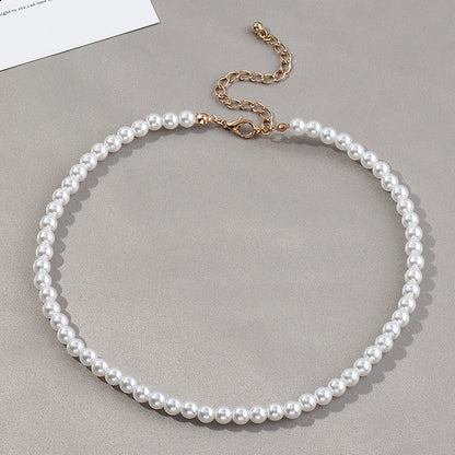 Elegant Round  Pearl Necklace Temperament Pearl Necklace abdd6d6f dcd4 4517 a056 816da762ea15