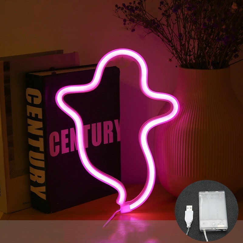 Halloween Ghost Neon Home Creative Modeling Lamp abe29762 ad05 4e3f 8d2f 2f42e1a228f4
