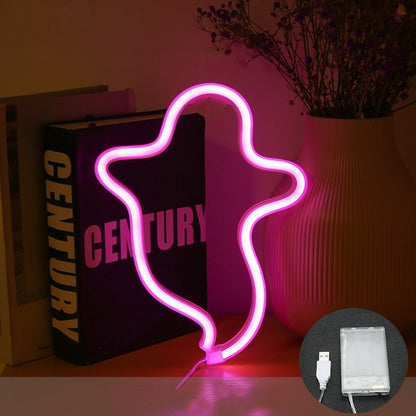 Halloween Ghost Neon Home Creative Modeling Lamp abe29762 ad05 4e3f 8d2f 2f42e1a228f4