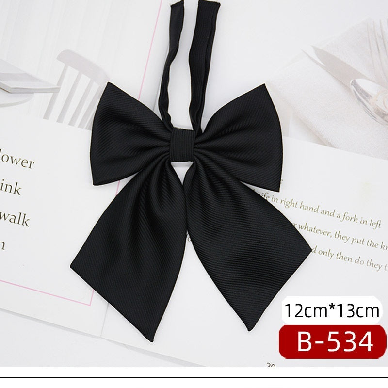 JK Tie Black Gray Plaid Striped Girl Bow abfba77d c764 47a3 b73c 7b0e23718094 trans