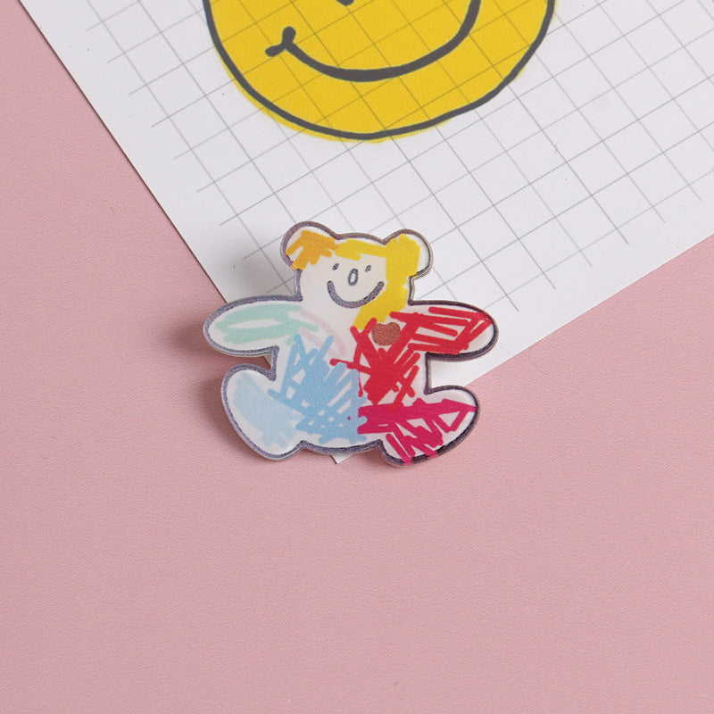 Japanese Creative Cartoon Acrylic Brooch Accessories ac01bddf 554b 4cb7 92f7 bb970b6890c2