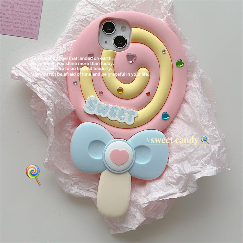 Silicone Phone Case Cute Lollipop Protective Sleeve - 图片 9