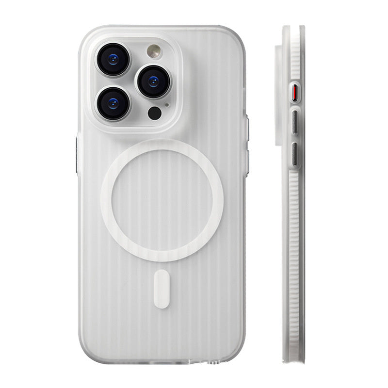 Applicable To Iphone15promax Phone Case Skin-sensitive Striped Sand Non-slip Protective Cover ac05de4a fd29 442f a963 b33a312