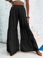 Women's Elegant Textured Casual Comfortable Long Pants ac116ede 90c0 4a0b 9b9c 6c2ad68936ec