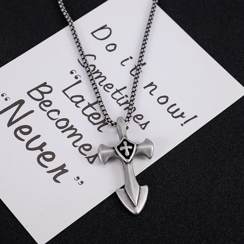 Men's Hip Hop Titanium Steel Dog Tag Stainless Steel Pendant Necklace ac18a7ba 7c53 4902 b5c9 1ac8ba1d837c