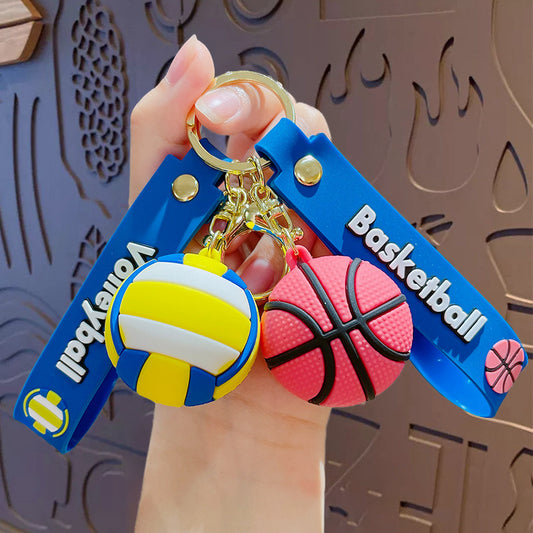Creative Cartoon Ball Series Basketball Keychain Pendant Men's And Women's Schoolbags Ornaments ac26a7da 14cc 4fa2 9bca c4a29
