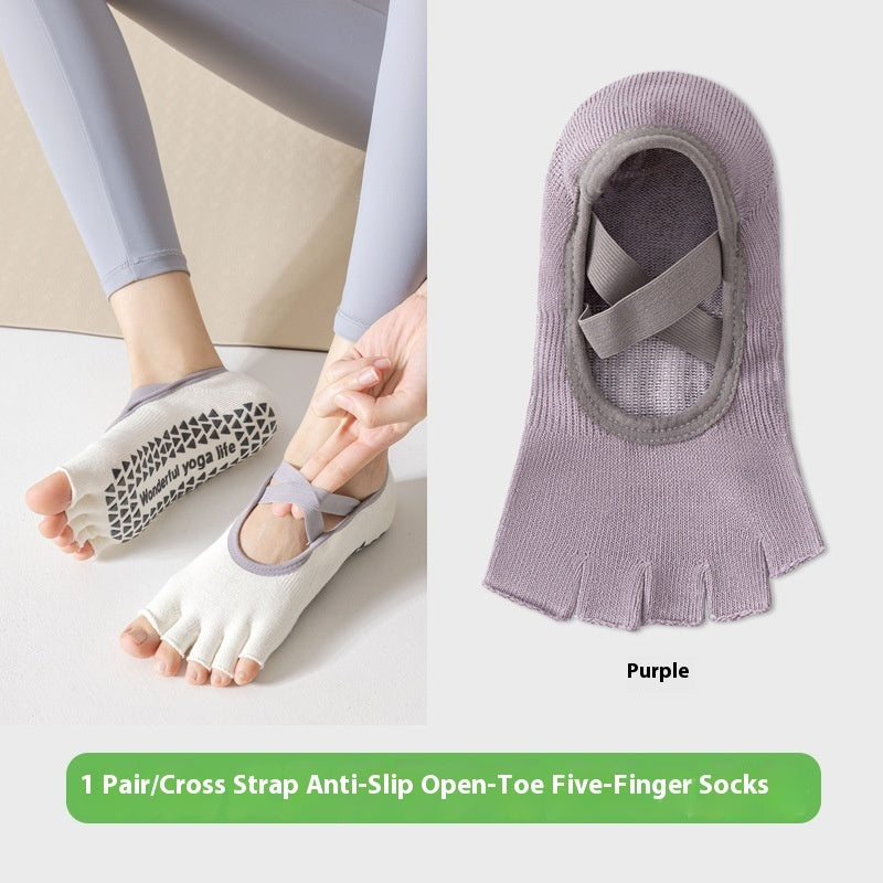 Open Toe Five Finger Yoga Socks Children's Professional Non-slip Summer Thin Short ac2ba0a4 2157 4ca3 87ef 77524e14c7bf trans