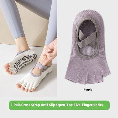 Open Toe Five Finger Yoga Socks Children's Professional Non-slip Summer Thin Short ac2ba0a4 2157 4ca3 87ef 77524e14c7bf trans