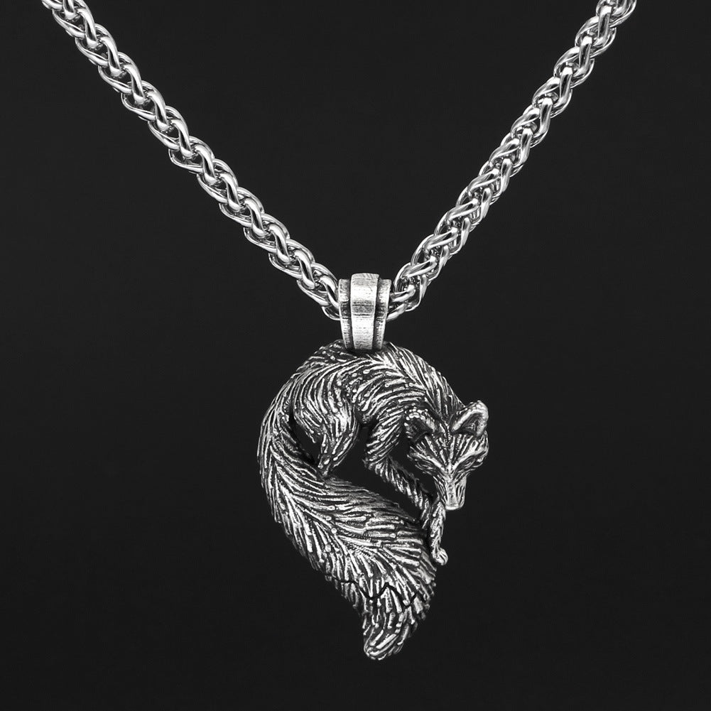 Personalized Animal Men's Fox Pendant Necklace ac492241 dd84 42d2 8a53 455b18eabdd9