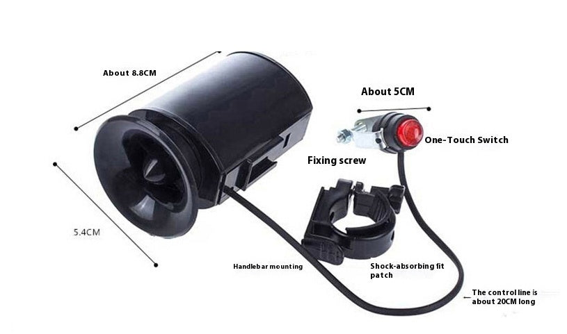 Bicycle Bell Loud Electronic Horn ac5b6499 7d91 4159 8d6e 8b8e13522259 trans