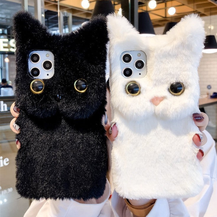 Autumn And Winter Plush Cute Cat Phone Case ac71d1e2 cb8c 470a 9c85 a3eec942bcc1