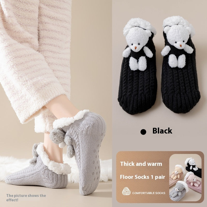 Women's Thick Socks Winter Fleece Lined Padded Warm Keeping Lambswool ac788516 57b8 474c b85a ac49356f306a trans