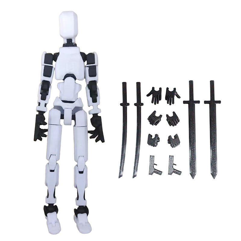3D Printing More Than Movable Joint Doll Lucky 13 Full Body Movable Robot - HD Wireless Product #16