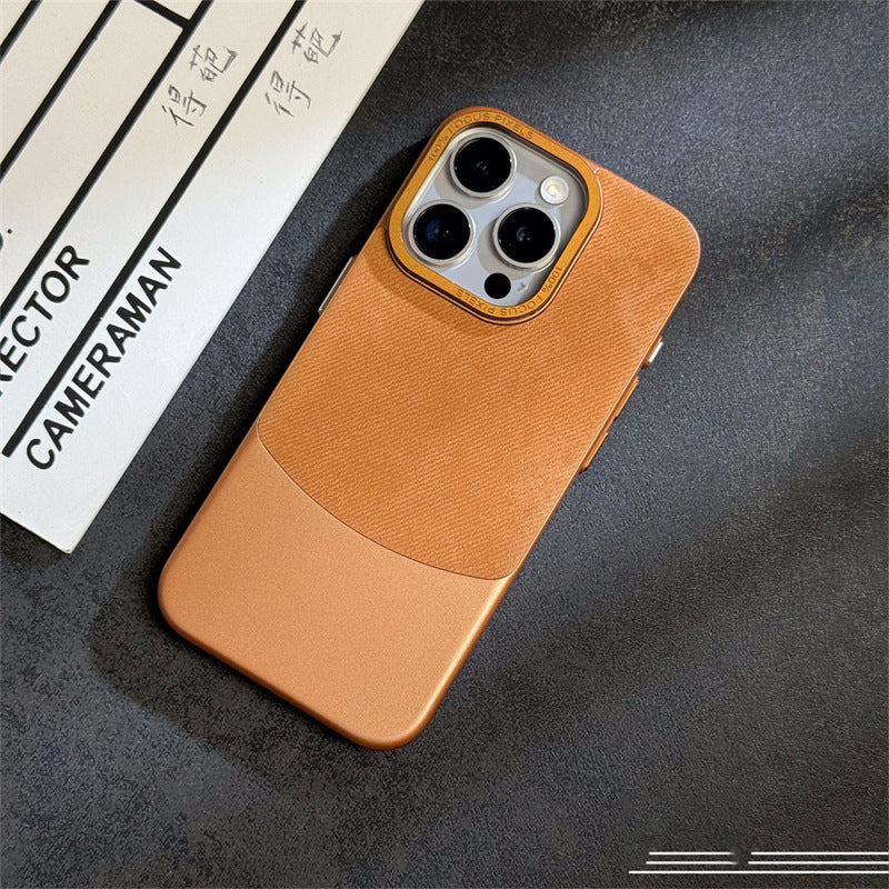 Flannel Fabric Color Matching Suitable For 15Promax Phone Case Electroplating Hard Shell ac7a9ab2 2a4b 495a 943a b4c7cb40a33a