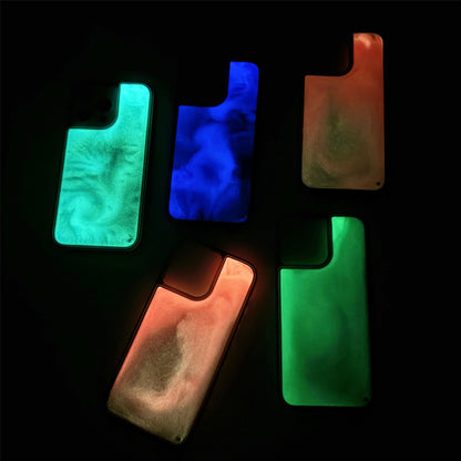 Luminous Quicksand Phone Case Luminous Soft Edge Hard Backboard - 图片 2