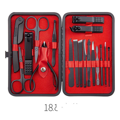 Professional Scissors Nail Clippers Set Ear Spoon Dead Skin Pliers Nail Cutting Pliers Pedicure Knife Nail Groove Trimmers ac