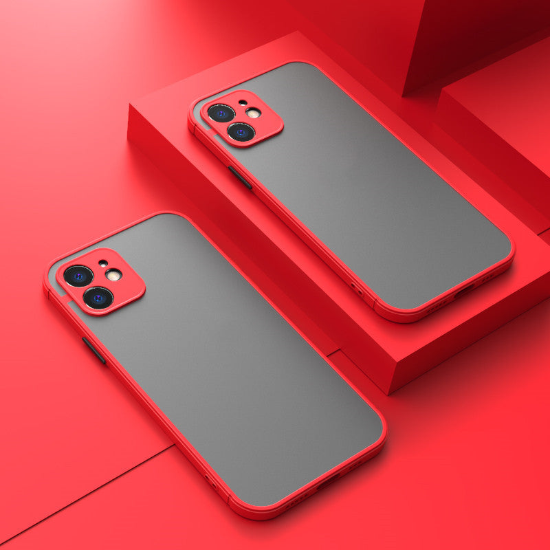 Contrasting Color Mobile Phone Hard Shell Anti-fall Frosted Protective Cover acc3c77b 1a34 408d be76 3230a611cf65