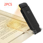 LED USB Rechargeable Book Reading Light Brightness Adjustable Eye Protection Clip Book Light Portable Bookmark Read Light acc
